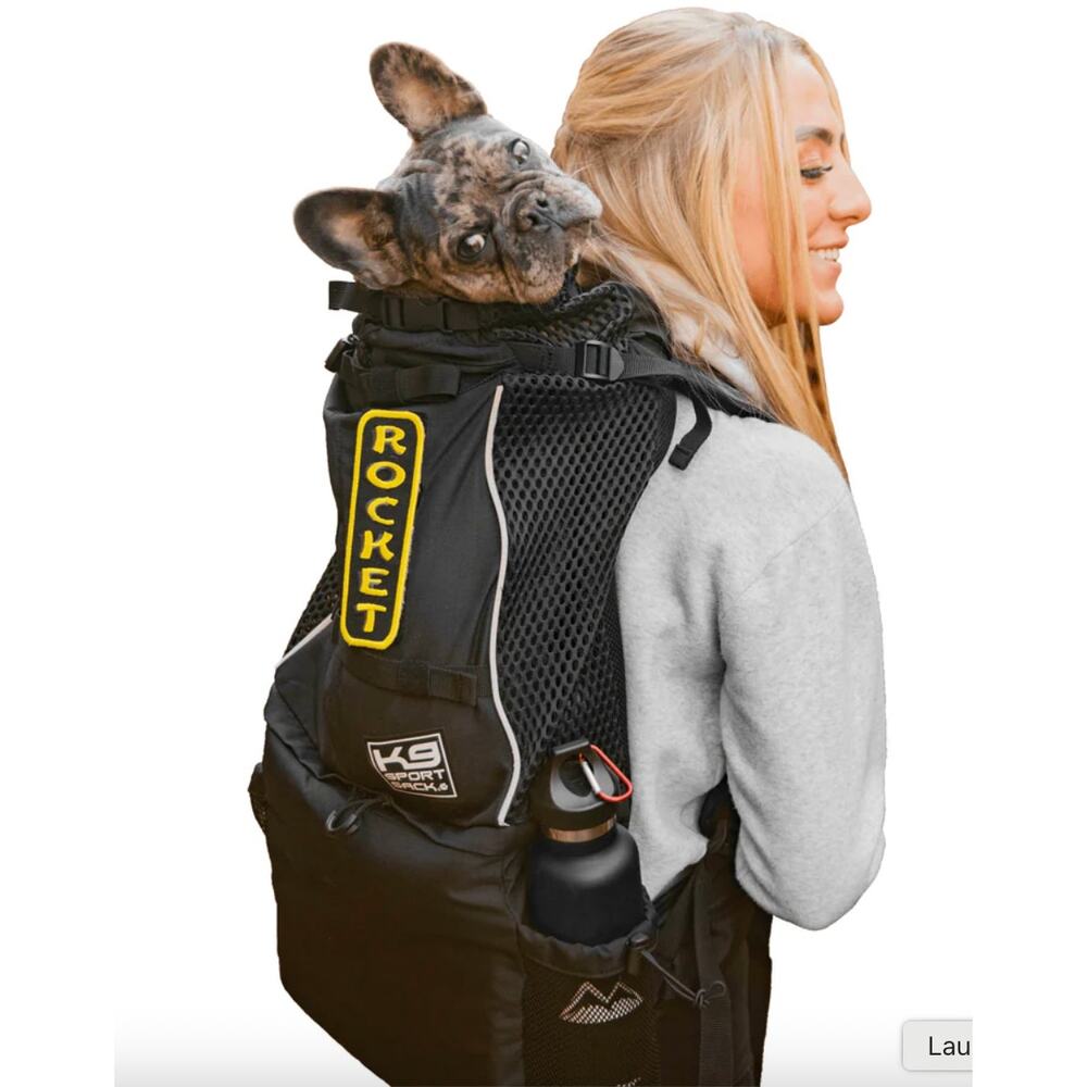 K9 Sport Sack Black Dog Backpack Carrier Size Large EUC